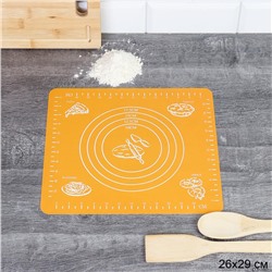 Силиконовый коврик 29х26 см / HL-566-N /уп 200/ оранжевый 0,053