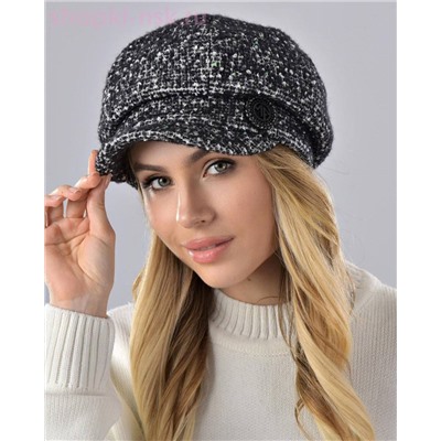 Восьмиклинка букле пайетка Кепка флис (56-58)