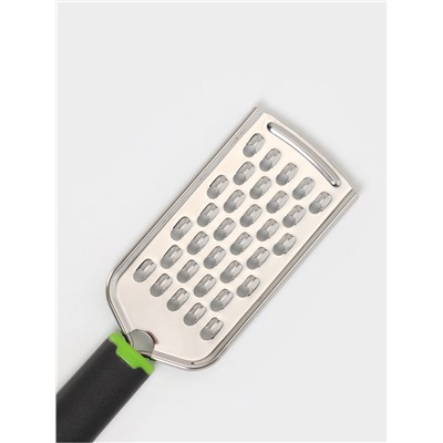 Тёрка для сыра крупная Доляна Lime, 22.8 см, с ручкой, цвет МИКС
