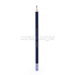 Карандаш чернографитный "Art" 12 шт в наб (2Т, Т, ТМ-2, М, 2М, 3М, 4М, 5М, 6М, 7М, 8М), шестигранный, заточенный, корпус черный с топом, в картонной коробке