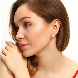 Серьги дорожки ювелирная бижутерия коллекция "Дубай", покрытие позолота, встака: фианиты, цвет: прозрачный, арт.213.369