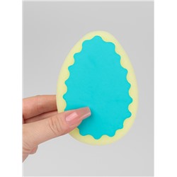 Губка для пилинга лица и тела, 11×8×2.5 см, розовая, голубая