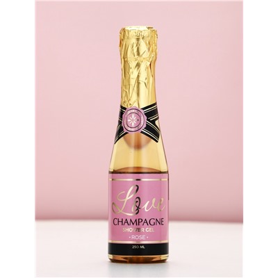 Подарочный набор Love Champagne, гель для душа шампанское 250 мл и бомбочка для ванны, Чистое счастье