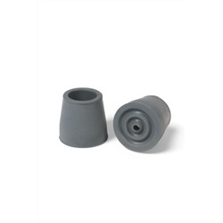 Набор усиленных наконечников для костылей, трости, усилен шайбой, 25 мм, 2 шт., серые
