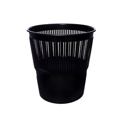 Корзина для бумаг и мусора 10 л, «Доступный офис», сетчатая, чёрная