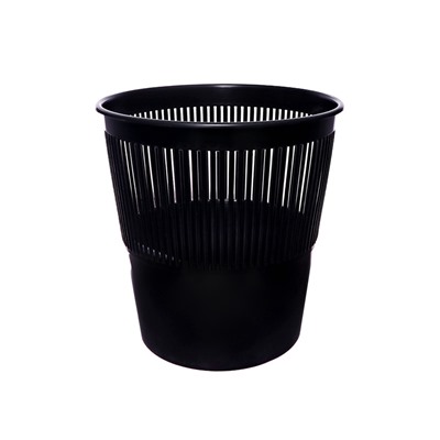 Корзина для бумаг и мусора 10 л, «Доступный офис», сетчатая, чёрная