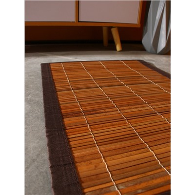 Коврик плетёный из кокосовых листьев, 60×40×0.7 см