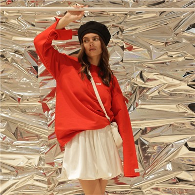 Юбка мини баллон женская MIST, размер L, молочная