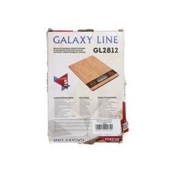 УЦЕНКА Весы кухонные Galaxy LINE GL 2812, электронные, до 5 кг, LCD-дисплей, коричневые