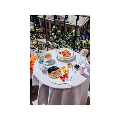 Блюдо для подачи Magistro «Гриль Бланш», d=30.5 см, фарфор, белое