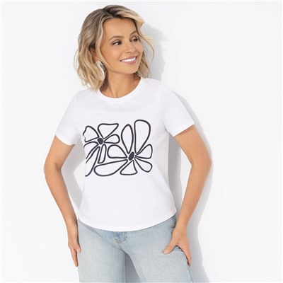 Футболка из эластичной ткани, Манерная принцесса (flower)