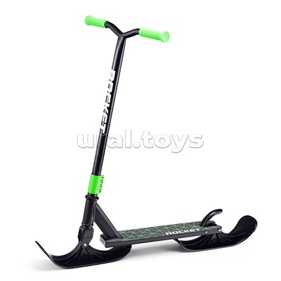 Самокат-снегокат трюковой в коробке (зелёный)