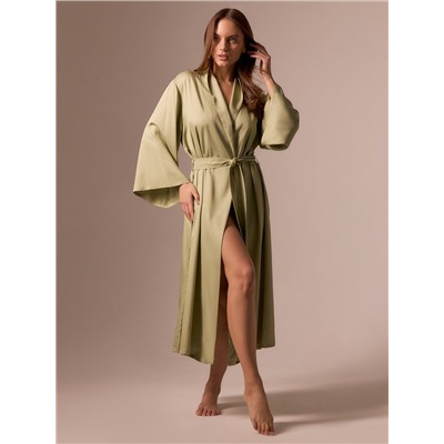 Халат домашний женский SL Modal Home, размер 44-46, зелёный