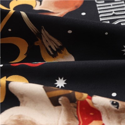 Дорожка на стол Этель Fairy tale 30×70 см, 100% хлопок, саржа 190 г/м², чёрная