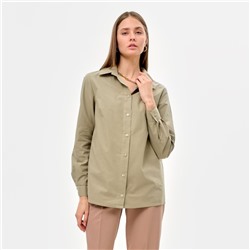 Рубашка женская MINAKU: Classic, зелёная, размер 52