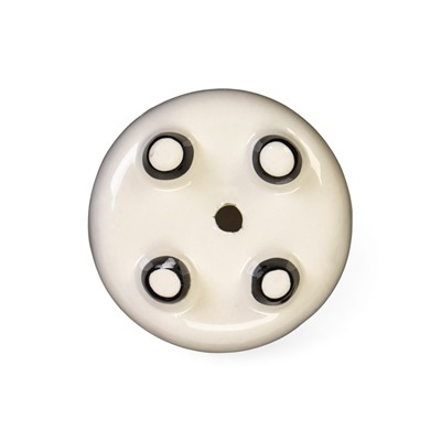 Декоративный горшок для цветов «Счастливая Панда», 200 мл, 8.3×7.2×7.7 см, керамический, на ножках, белый