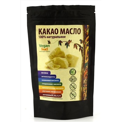 Какао масло Премиум натуральное 100г ЭКОПРОДУКТЫ, 1193661