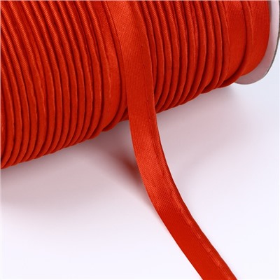 Кант атласный, 12 мм, 65±1 м, красный