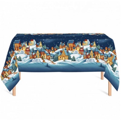 Скатерть из рогожки "Зимняя сказка"