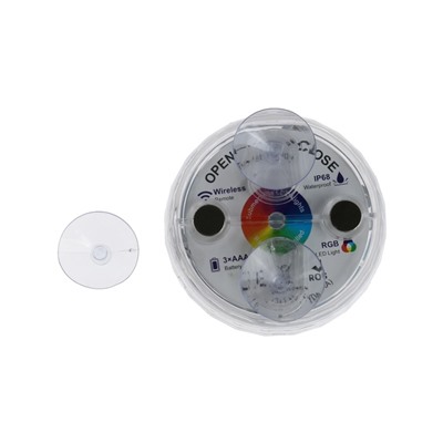 Светильник подводный, 13 LED, 4 Вт, IP68, RGB, от батареек 3хААА (не в комплекте)