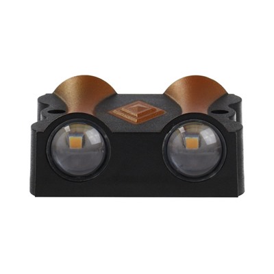 УЦЕНКА Светильник фасадный «Глосс», FSD-046, 4 Вт, 3000К, 2 луча, IP65, 220 В, пластик, черный 100