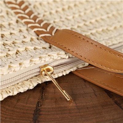 Сумка плетеная 40x33x27 / DW-14 /уп 80/бежевая