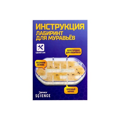 УЦЕНКА Набор для опытов «Лабиринт для муравьёв»