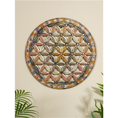 Панно резное «Цветы», 40×40×0.6 см