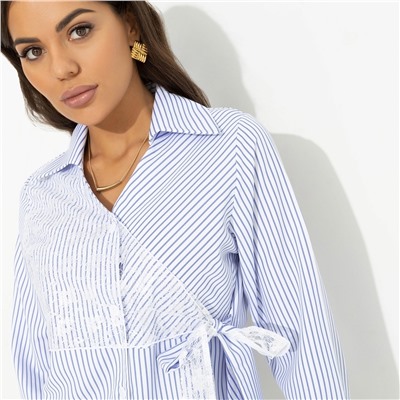 Рубашка с эффектом многослойности, Модная цель (белая)