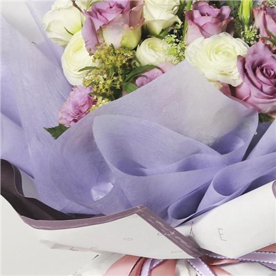 Фетр для упаковок и поделок, однотонный, светло - розовый, 50 см × 15 м