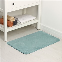Коврик для дома Доляна «Софт», 50×80 см, бирюзовый