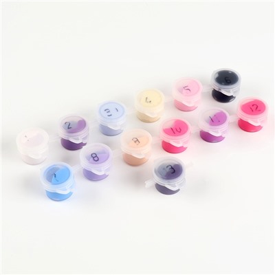 Картина по номерам на холсте с подрамником «Фламинго на закате», 30×20 см