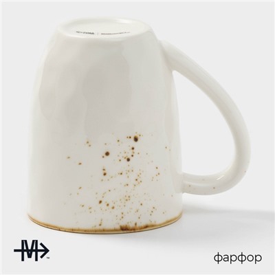 Кружка Magistro «Церера», 400 мл, фарфор, белая