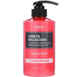 Kundal, Honey & Macadamia, Body Lotion, Baby Powder, 16.90 fl oz (500 ml)