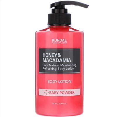 Kundal, Honey & Macadamia, Body Lotion, Baby Powder, 16.90 fl oz (500 ml)