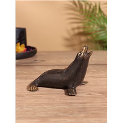 Сувенир «Тюлень», 10×8×7 см, бронза