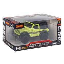 Машина метал. инерционная, М1:36, 4 открыв. двери "Парк Техники" джип салатовый