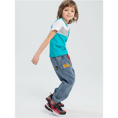 Брюки текстильные джинсовые для мальчиков