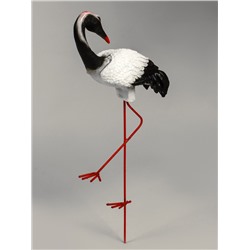 Садовая фигура из полистоуна «Журавль с загнутой шеей», 51×16×27 см