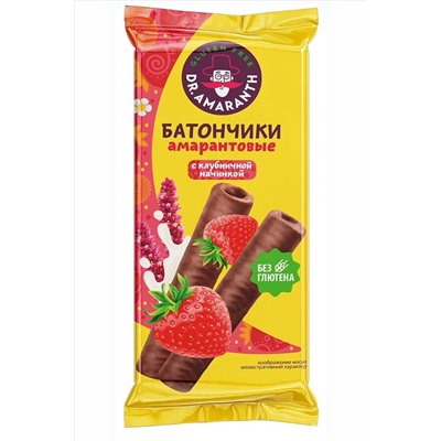 Батончики амарантовые в глазури клубника Dr. Amaranth 19г ЭКОПРОДУКТЫ, 1187294
