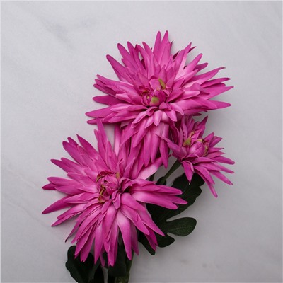 Цветок искусственный Хризантема кустовая 73 см / CCHK-73 /уп 100/576/