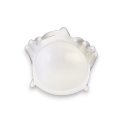 Декоративное кашпо для цветов «Мечты в руках», 380 мл, 20×13.5×13 см, гипс, белое