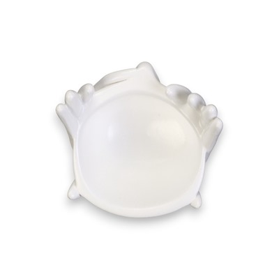 Декоративное кашпо для цветов «Мечты в руках», 380 мл, 20×13.5×13 см, гипс, белое