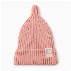 Шапка детская «Крошка Я», размер 46-48 см, пудровая