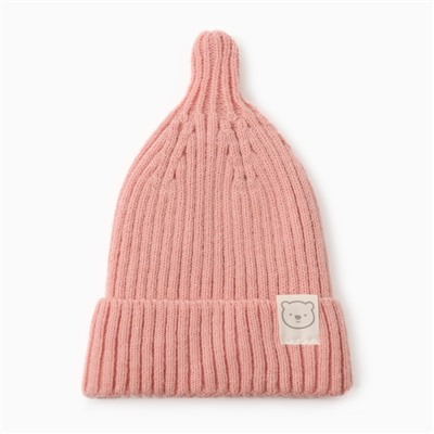 Шапка детская «Крошка Я», размер 46-48 см, пудровая