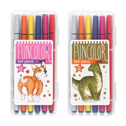 Фломастеры 12цв "ЯРКИЙ ЦВЕТ/FUNCOLOR" в пластиковом пенале 32-0048 Bruno Visconti