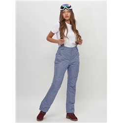 Полукомбинезон брюки горнолыжные женские серого цвета 55223Sr