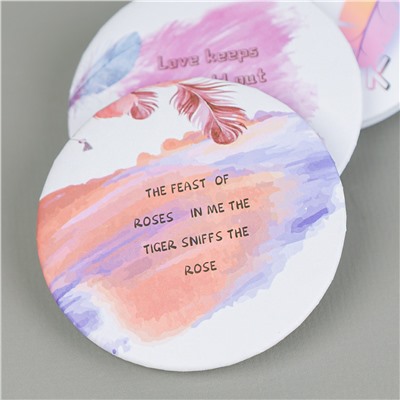 Зеркало карманное 7 см / CW419-6 /уп 12/480/