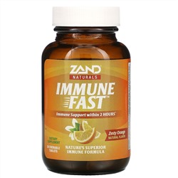 Zand, Immune Fast, пикантный апельсин, 30 жевательных таблеток
