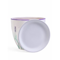 Горшок для цветов «Лаванда», керамика, с поддоном, набор 4 шт.: 400 мл, 1 л, 2.5 л, 5 л